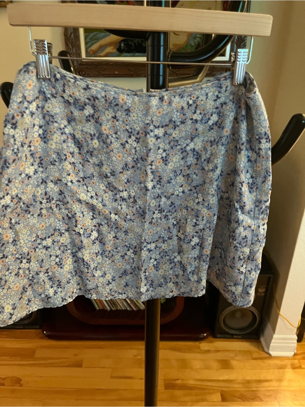 Wilfred Blue Floral Mini Skirt